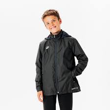 Rainproof Football Jacket Viralto Club - Black - Decathlon