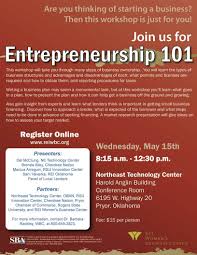 The Entrepreneurship 101 Workshop Is Coming To The Pryor Oklahoma Area Learn More About This Worksh Business Structure Business Ownership Starting A Business