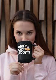 Don't Shop Adopt Pet Adoption Coffee Mug & Insulated Tumblers, Animal  Advocate Cup, Adopt a Furry Gifts Idea