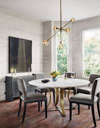 Gage Dining Table Polished White Marble Dining Table Round Dining Table Dining Room Design