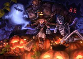 Pin By Pompomz On Halloween Anime Halloween Anime Witch Anime Monsters