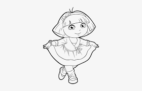 Ballet is a performance dance and these coloring pages can be used to introduce your child to this art form. Dora Face Png Dora Ballet Coloring Pages Png Image Transparent Png Free Download On Seekpng