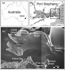 a location of port stephens inside australia b map after