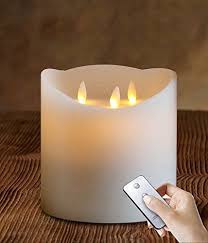 Customs duty paid · 20% off selected brands · international delivery 6 Inch 3 Wick Flameless Moving Wick Ivory Large Candles Real Wax Pillar Candle With Timer Remote Included Details Can Flameless Candle Cheap Candles Candles