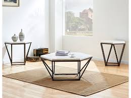 Coffee, console, sofa & end tables. Steve Silver Living Room Corvus Hexagon Cocktail Table Cv200c Carpet World Usa Furniture Gallery