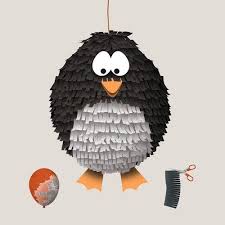 Pinata Ein Zuckersusser Pinguin Pinata Selber Basteln Piniata Basteln Pinata Basteln