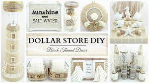 Last week i posted my diy sea shell candle craft and showed you how to make your own candles with sea shells and tea light candles. 10 Dollar Store Diy S Neutral Beach Themed Decor Crafts Simple Elegant Youtube