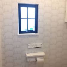 バス トイレ 北欧ナチュラル グレーの壁 トイレの壁 フィンレイソン などのインテリア実例 2018 03 06 12 45 48 roomclip ルームクリップ フィンレイソン トイレのデザイン トイレのアイデア