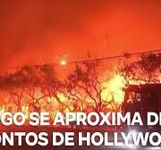 Fogo se aproxima da Calçada da Fama e outros pontos de Hollywood