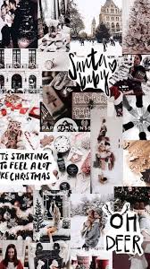 Image uploaded by isabella romero. Christmas Collage Aesthetic Wallpapers Wallpaper Cave
