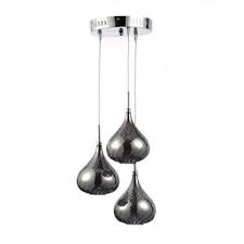 Optical Swirl 3 Light Cluster Pendant Ceiling Light Silver Homebase Cluster Pendant Ceiling Light Ceiling Lights Family Room Lighting