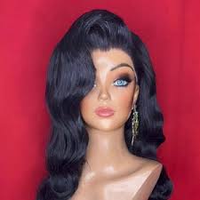 Crimped 1/2 Ponytail With Plaits