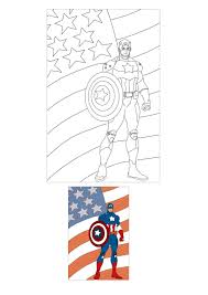 Captain America Civil War Coloring Pages In 2020 Captain America Coloring Pages Flag Coloring Pages Coloring Pages