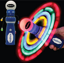 Imprinted Galactic Spinning Light Up Toy