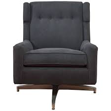 Plush Mid Century Modern Upholstered Swivel Lounge Chair Saturday Sale Upholstered Swivel Chairs Upholstered Chairs Chairs For Sale