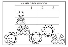 An example of a negative mixed fraction: Colorea Cuenta Registra 1 2 3 Infantil Conteo Orientacion Andujar