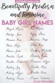 79 Feminine Baby Girl First And Middle Names For 2020 Just Simply Mom Beautiful Baby Girl Names Cute Baby Names Baby Girl Names Unique