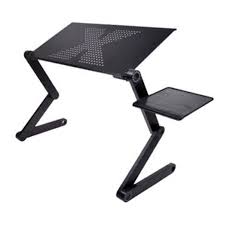 Portable Foldable Adjustable Laptop Desk Computer Table Stand Tray For Sofa Bed Black 26 21 Adjustable Laptop Table Sofa Bed Black Folding Laptop Table
