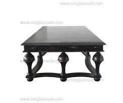 This distressed, solid oak coffee table was sourced in france and dates to the 1920s. China Vintage Rustic Wooden Industrial Furniture Old Blue Stone And Black Distressed Base Wood Coffee Table China Corner Table Side Table