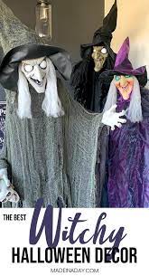 Poseable halloween porch decorations witch. Sinful Bewitching Witch Halloween Decor
