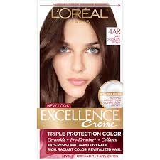 Chocolate macaroon has a gold tone that will enhance warmth that is naturally found in your hair. L Oreal Paris Excellence Creme Permanent Triple Protection Hair Color 4ar Dark Chocolate Brown 1 Kit Walmart Com Walmart Com