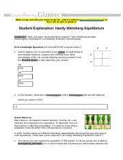 Therefore, the number of heterozygous individuals 3. Hardy Weinberg Gizmo Make A Copy And Add Your Name To The File Share It With Me Amy Jensen Ocps Net So That I Will Be Able To Grade It Student Course Hero