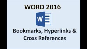 Word 2016 Bookmark Cross Reference Hyperlink How To Add Use Insert Bookmarks References In Ms Youtube