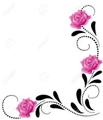 Its 1.16mb and this lovely pattern image comes in these eps in this 1 file. Corner Decorative Floral Ornament With Pink Roses Rose Art Pink Roses Floral