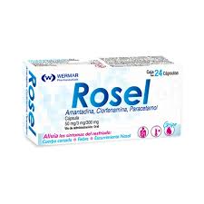 Rosel 24 Caps Amantadina50mg Clorfenamina3mg Paracetamol300mg Precisam