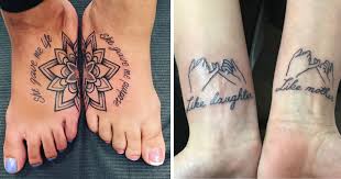The tattoos express different meanings such as security, honor, love and such like. 20 Tattoos That Take Mother Daughter Bonding Time To The Next Level