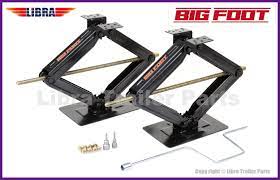 Curbside pickup · top brands for less · free store pickup Libra Set Of 2 Bigfoot 5000 Lb 24 Rv Trailer Stabilizer Leveling Scissor Jacks W Handle Dual Power Drill Sockets Hardware Walmart Com Walmart Com