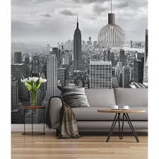Photo Murale New York City Noir Blanc Papier Komar L 368 X H 254 Cm En 2020 Parement Mural Photo Murale Poster Xxl