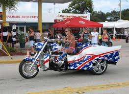 Super Cool Blue Trike Motorcycle Vehicles