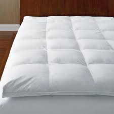 The Company Store 4 In Queen Down Free Alternative Hypoallergenic Baffled Mattress Topper Fa20 Q White The Home Depo Mattress Mattress Topper Top Mattress