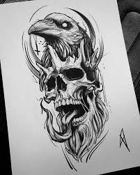 Longsleeve Sketch Zeus Hades Blackworkerssubmission Blackworkers Tattoo Illustrativetattoo Gr Tattoo Design Drawings Tribal Art Tattoos Skull Tattoo Design