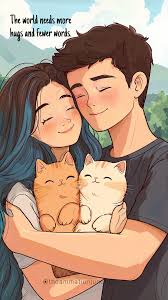 Some hugs stay with you forever, like a warm echo in your heart. 💫🤍 hugday