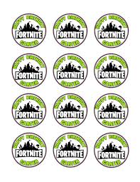 Although the game officially launched to consumers around july 2017, this logo was first seen in 2014. Fortnite Logo Party Decoration Edible Cupcake Images Cupcake Toppers By Cakesforcure Kits Imprimibles Para Cumpleanos Fiesta De Videojuegos Adornos Para Tortas