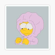 What season is your birthday in? Sticker Lisa Simpson Redbubble