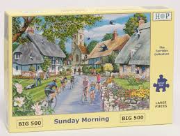 It must be around here somewhere…and why is hartley the dog looking so s. The House Of Puzzles Big 500 Piece Jigsaw Puzzle Sunday Morning Buy Online In Botswana At Botswana Desertcart Com Productid 144333473