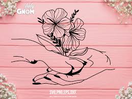 Caluya design | free svg. Dog Paw Floral Graphic By Babygnom Creative Fabrica