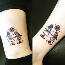 For Sisters Who Have A Special Bond Consider These Sweet Matching Tattoo Designs Matching Sister Tattoos Sisters Tattoo Tattoos Sisters