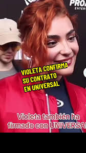 Violeta confirma su contrato con Universal Music España