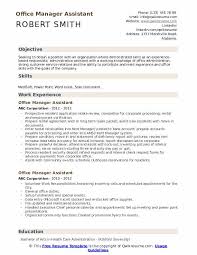 Office Manager Assistant Resume Samples Qwikresume
