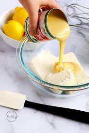 Substitute it with condensed milk for a real decadent cake, but do not use thinner milk like 2%. No Bake Lemon Cheesecake Easy 4 Ingredients A Pinch Of Healthy