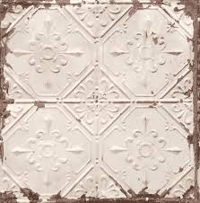 Tapete Fliese Vintage Shabby Grau 022332