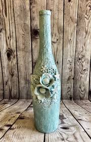 Decorated Wine Bottles Decoupage Bottles Altered Art Mixed Media Art Vintage Art Bottles Decorative Bottles Bottle Art Wine Bottle Diy Crafts Diy Bottle Crafts