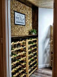 You can build an affordable wine cellar using a coolbot and a standard air conditioner. Diy Wine Cellar Wall And Storage Room With Before After Pics