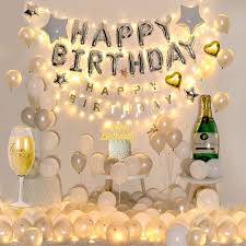 This theme is perfect for a wine tasting or a girls night in. Mmtx Birthday Decorations For Men Or Women White Silver Theme Ins Style Party Balloons With Birthday Banner Wine Bottle Foil Balloons Star Heart Foil Balloon Gold Cake Topper For Party Decor Wayfair