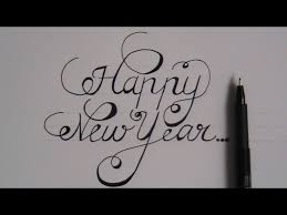 When one start learning cursive writing the most basic yet most important thing is knowing the. How To Write In Cursive Fancy Letters Happy New Year Youtube