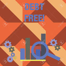 Writing Note Showing Debt Free Business Concept For Does Not
